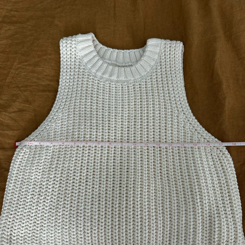 MAREA by Liz Joy Beach Vest Ivory M - Picture 4 of 7